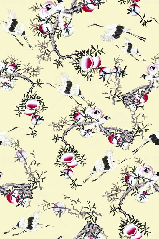 中国风印花华亿平台图片