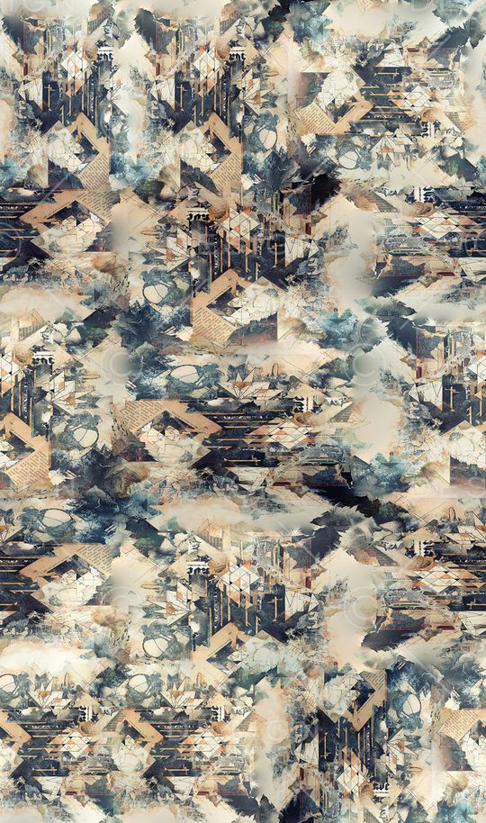 抽象印花华亿平台图片