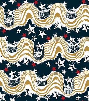 450213-男女装创意横向扭曲五角星国旗