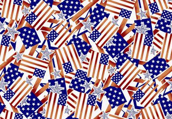 450216-男女装创意五角星国旗组合花