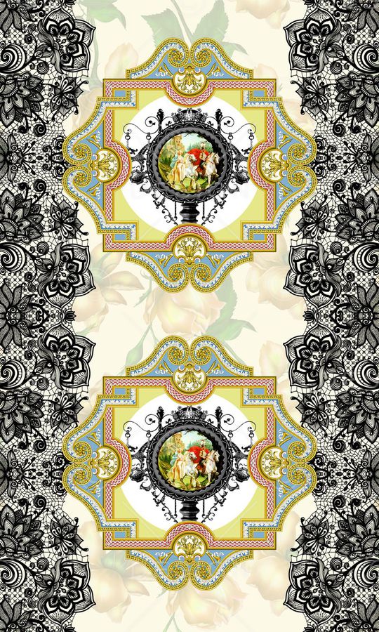 欧式印花华亿平台图片