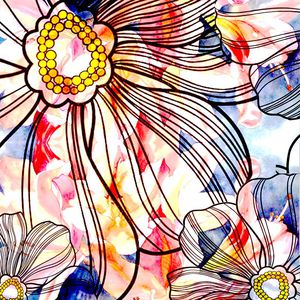 花卉印花华亿平台图片