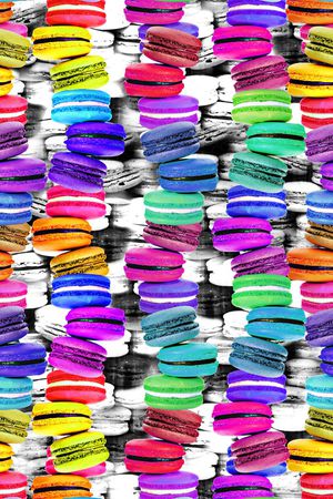 马卡龙印花华亿平台图片