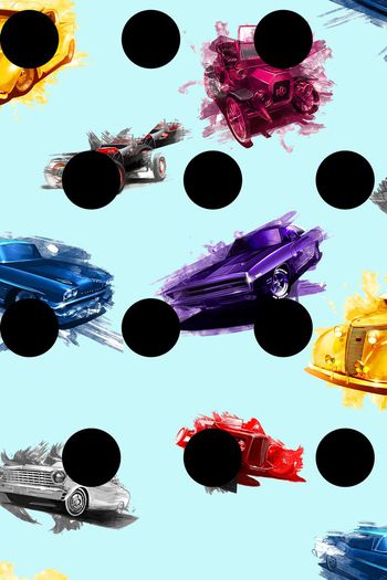 450312-创意波点汽车设计图