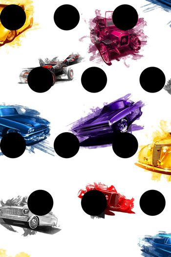 450314-创意波点汽车设计图