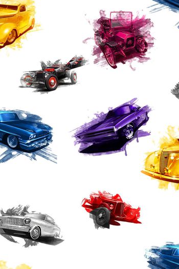 450315-创意波点汽车设计图