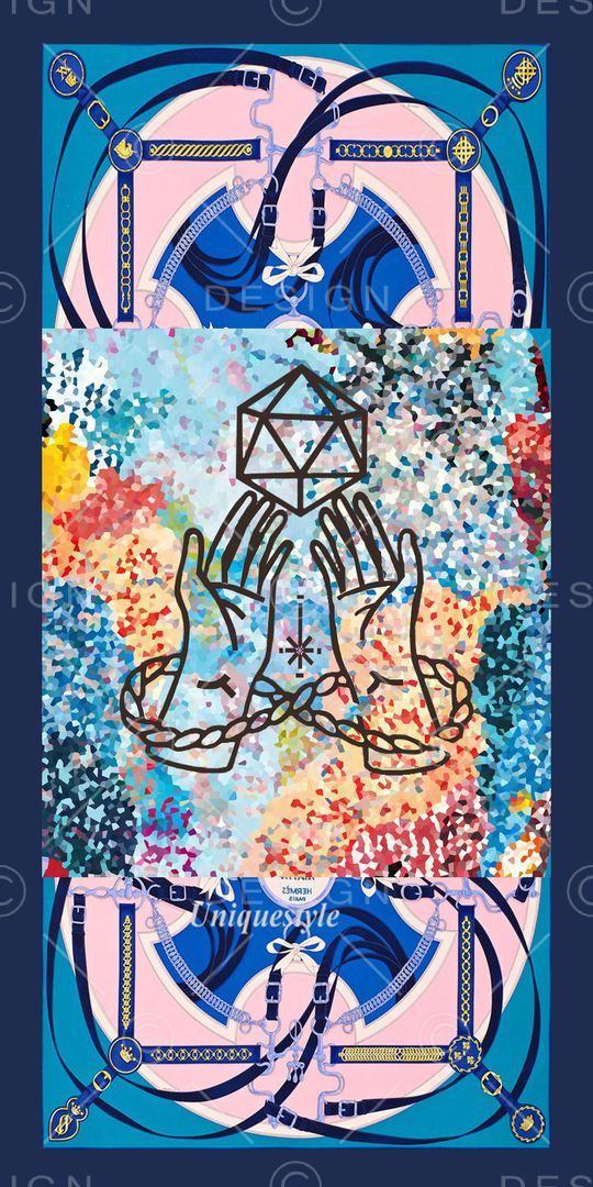 抽象印花华亿平台图片