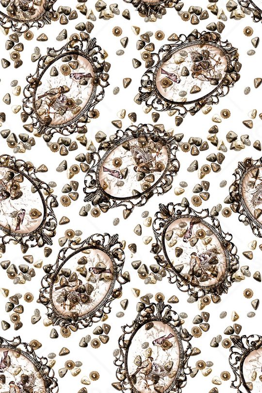 简约复古时尚小清新印花华亿平台图片