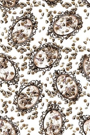 简约复古时尚小清新印花华亿平台图片