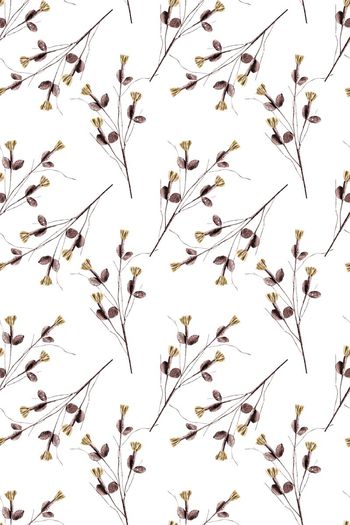 450406-小清新复古花卉花枝树枝