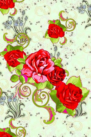 混合风格印花华亿平台图片