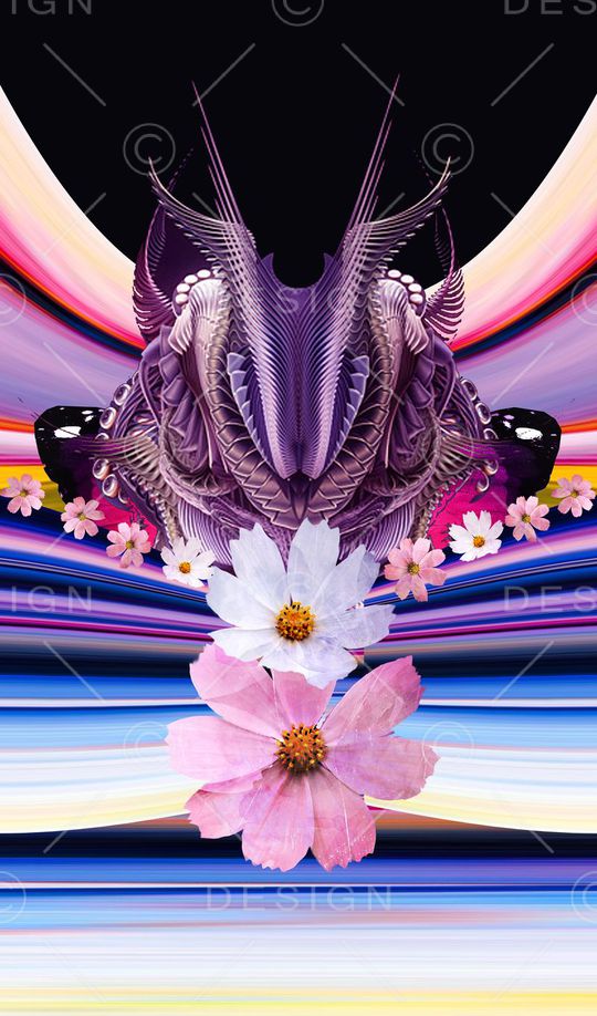 潮流时尚印花华亿平台图片