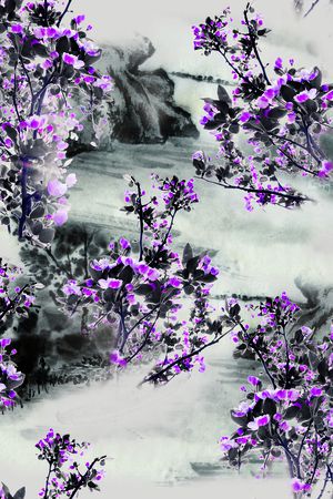 复古印花华亿平台图片