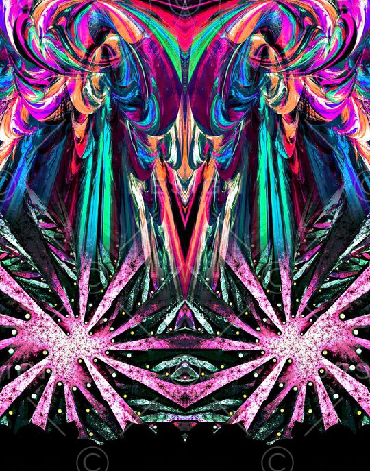 抽象印花华亿平台图片