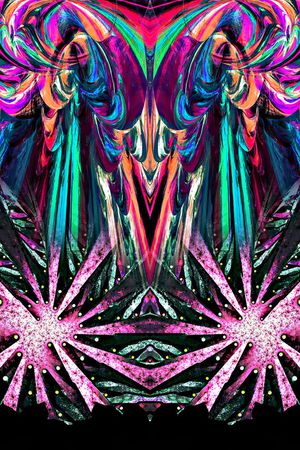 抽象印花华亿平台图片