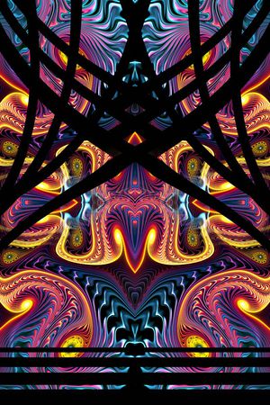 抽象印花华亿平台图片