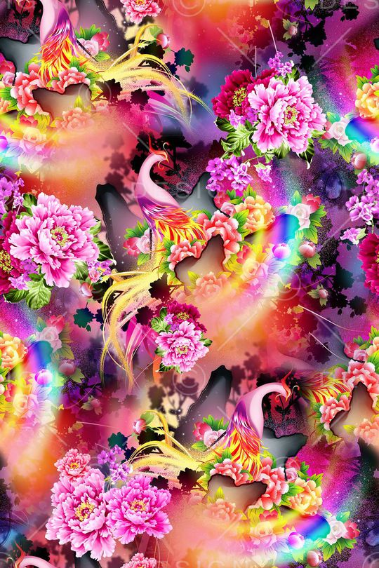 中国风印花华亿平台图片