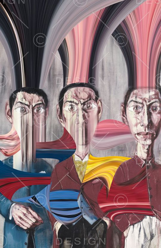 抽象印花华亿平台图片