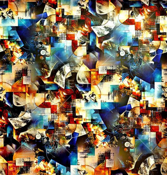 抽象印花华亿平台图片