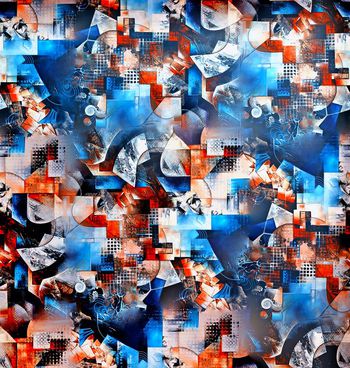 450889-抽象绚丽多彩几何