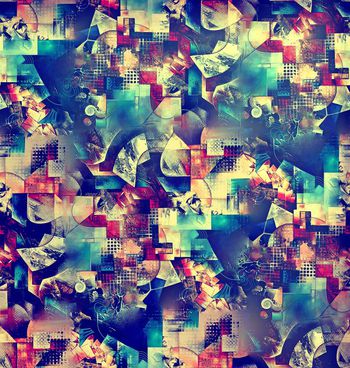 450890-抽象绚丽多彩几何