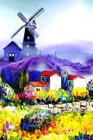 田园风印花华亿平台图片