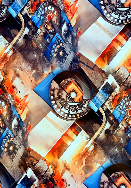 抽象印花华亿平台图片