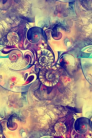 抽象印花华亿平台图片