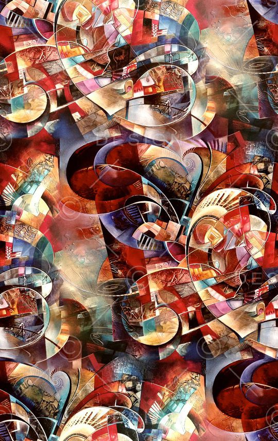 抽象印花华亿平台图片