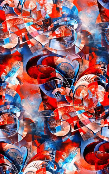 450936-抽象亮丽多彩几何