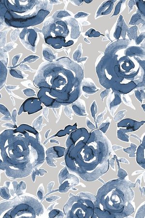 大牌灰色秋冬女装大花朵印花华亿平台图片