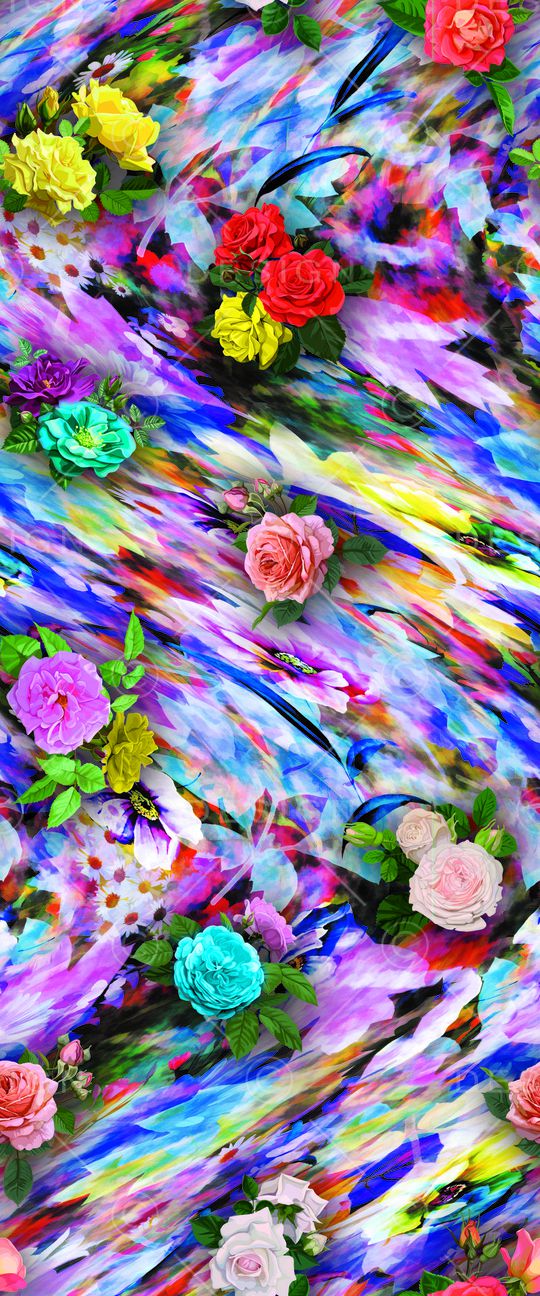 花卉印花华亿平台图片