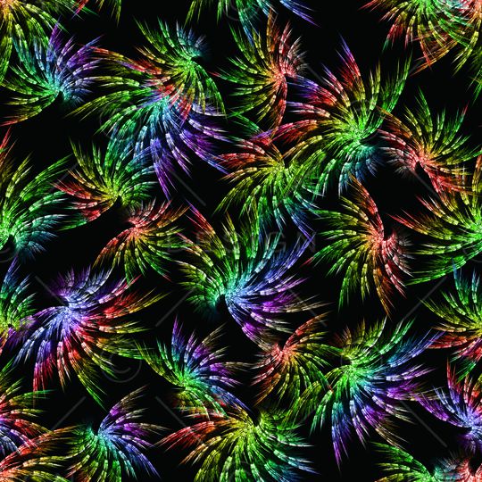 绚丽羽毛印花华亿平台图片