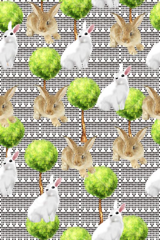 格子几何印花华亿平台图片