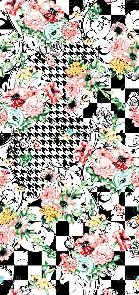 抽象印花华亿平台图片