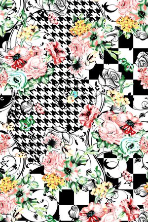 抽象印花华亿平台图片