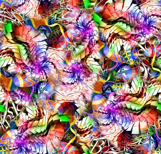 抽象印花华亿平台图片