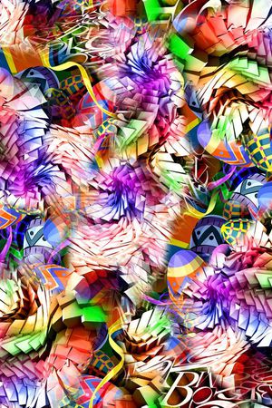 抽象印花华亿平台图片