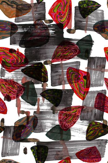 451165-纯原创手绘抽象贝壳元素系列 高端水