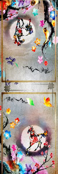 复古典雅印花华亿平台图片