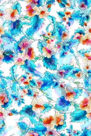 手绘印花华亿平台图片