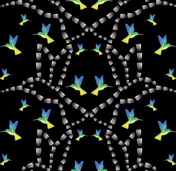 451359-时尚潮流抽象亮片项链