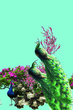 自然印花华亿平台图片