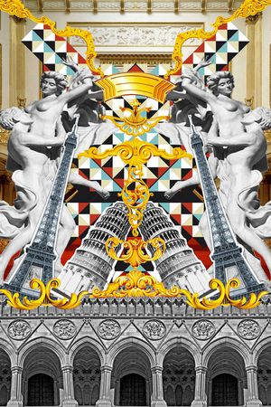 埃菲尔铁塔印花华亿平台图片