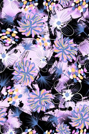 手绘印花华亿平台图片