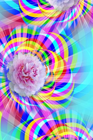 花卉 长巾 设计印花华亿平台图片