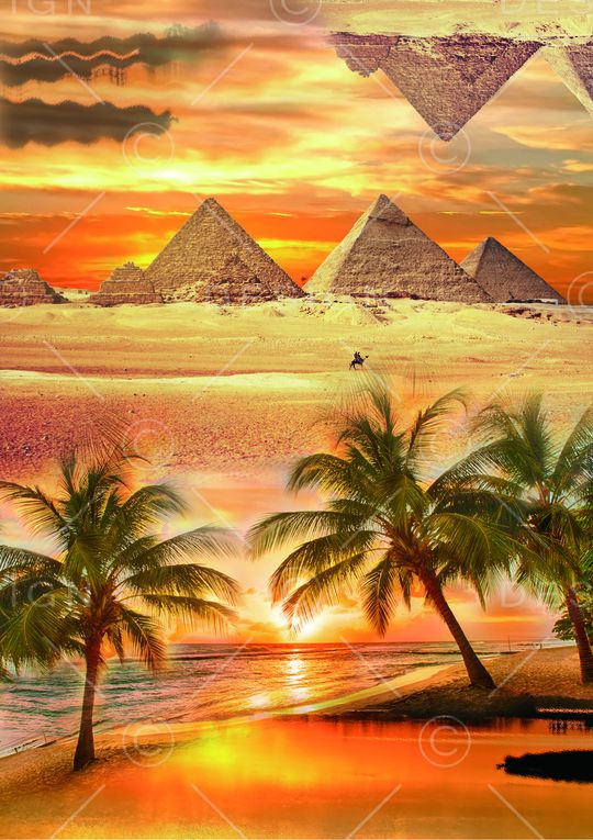 大海黄昏印花华亿平台图片