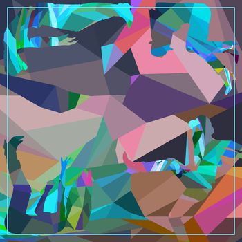 451586-时尚手绘色块几何抽象方巾华亿平台（wd