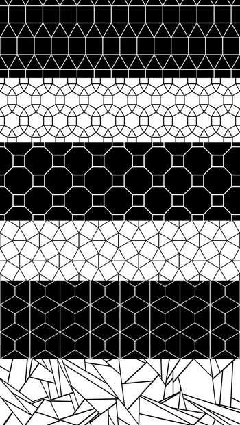 451667-几何黑白图案条纹组合女装连衣裙t-