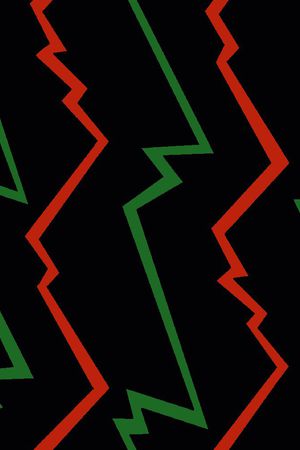 几何线条印花华亿平台图片